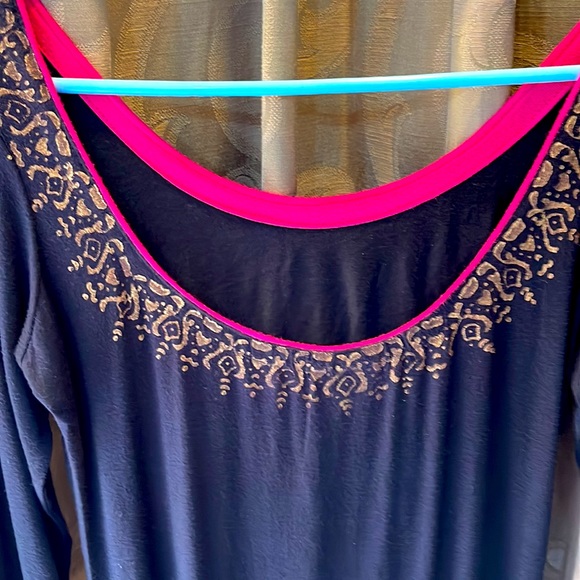 Black & Pink Kurta - Picture 7 of 7